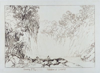 La caduta del Clyde, inciso da Charles Turner (1773-1857) 1859-60 da Joseph Mallord William Turner